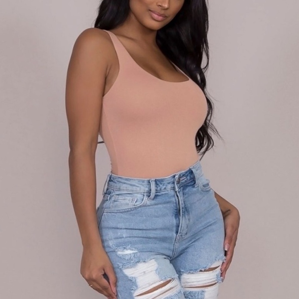 Basic Bodysuit-Mauve